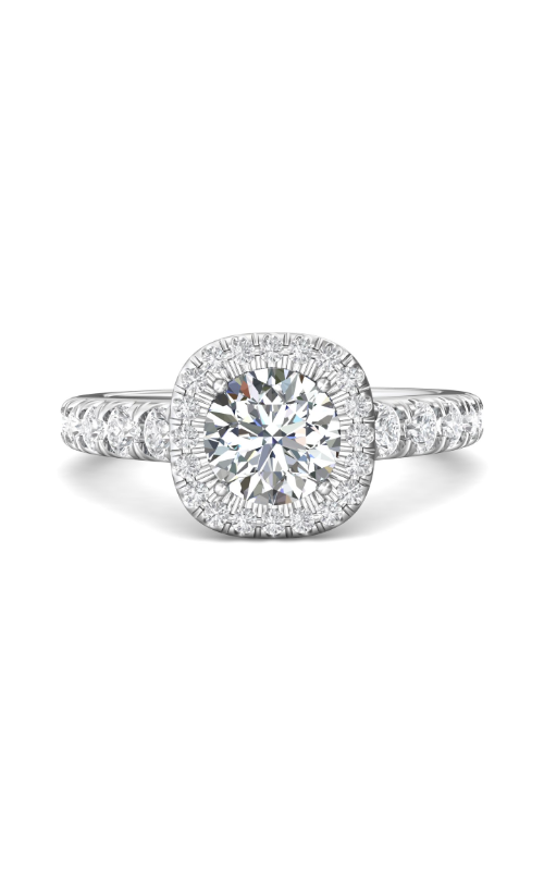 Martin Flyer Flyer Fit Micropave Halo Engagement Ring DERMH34SRQ-F-7.0RD