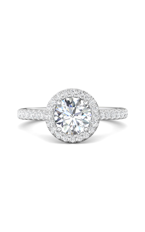 Martin Flyer Flyer Fit Micropave Halo Engagement Ring VM02Q-F-7.0RD