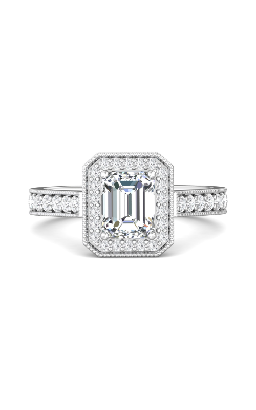 Martin Flyer Flyer Fit Micropave Halo Engagement Ring 5204ECQ-F-7X5EC