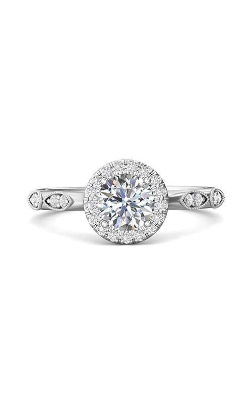 Martin Flyer Flyer Fit Micropave Halo Engagement Ring DERMH36XSQ-F-6.0RD