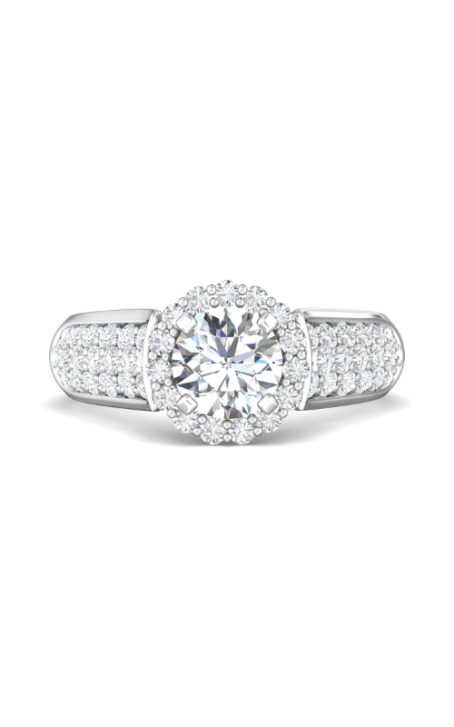 Martin Flyer Flyer Fit Micropave Halo Engagement Ring DERMH11RDQ-F-6.5RD