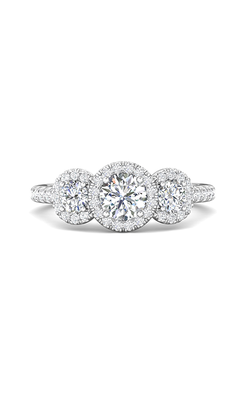 Martin Flyer FlyerFit Three Stone Engagement Ring DERT03RDPL-C-5.0RD