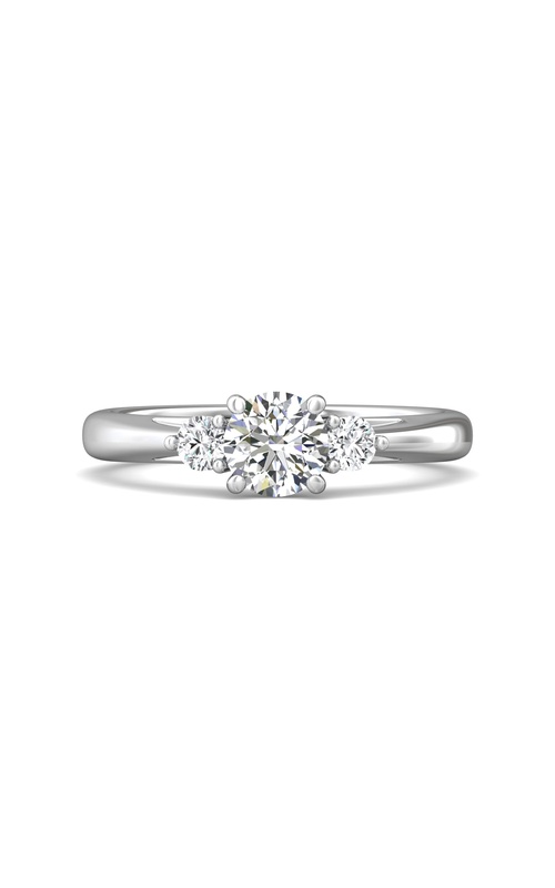 Martin Flyer Engagement Ring Three Stone DERT02XSQ-F-5.5RD