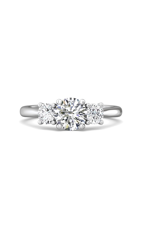 Martin Flyer Engagement Ring Three Stone DERT01SQ-F-6.5RD