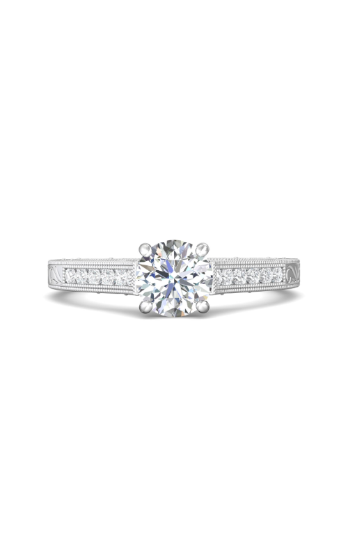 Martin Flyer FlyerFit Channel & Shared Prong Engagement Ring VC06PL-AENG-F-6.5RD
