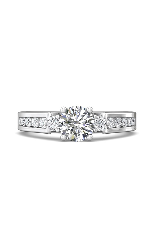 Martin Flyer Engagement Ring Three Stone DERC03XSQ-F-6.0RD