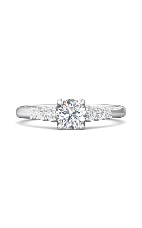 Martin Flyer Engagement Ring Channel/Shared Prong CTSP01Q-F-5.5RD  - 14K White Gold