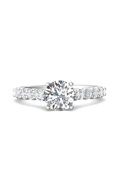 Martin Flyer FlyerFit Channel & Shared Prong Engagement Ring DERSP03SQ-F-7.0RD