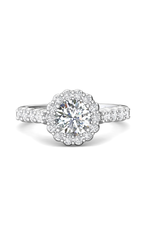 Martin Flyer FlyerFit Channel & Shared Prong Engagement Ring CSP04XSRDQ-F-6.5RD