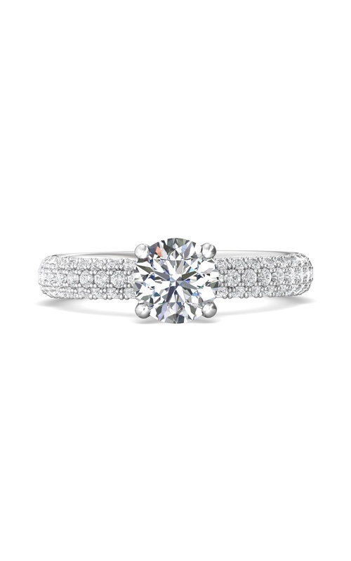 Martin Flyer Micropave Engagement Ring DERM6SQ-F-6.5RD