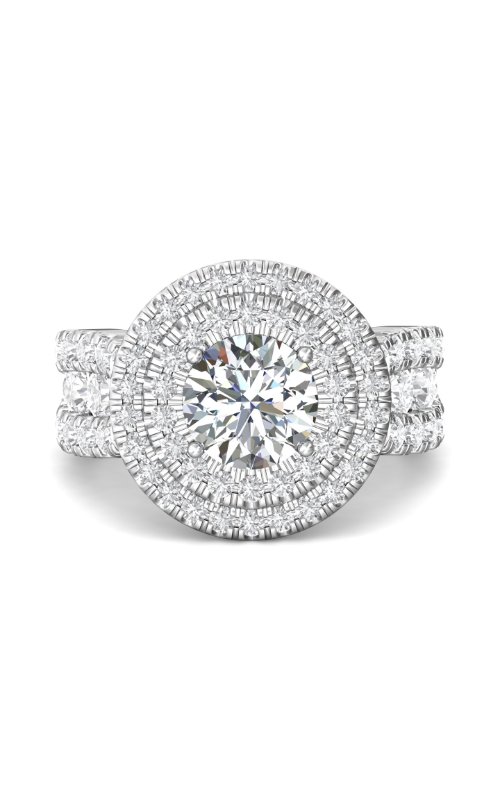 Martin Flyer Encore Vintage Engagement Ring DERMH50LDBLRDQ-F-8.0RD