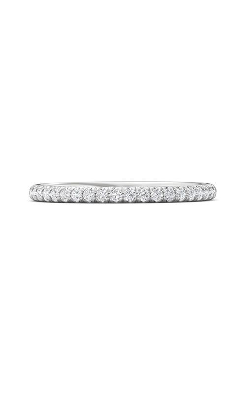 Martin Flyer Wedding Band Micropave DWBM4Q-.25-F  - 14K White Gold