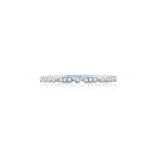 A.JAFFE Art Deco Wedding Band WR1056/09