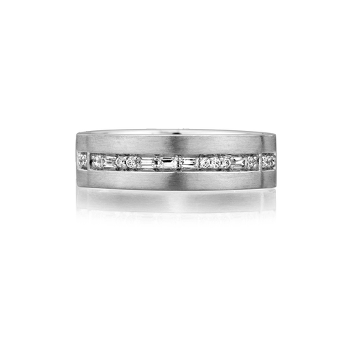 A.JAFFE Morse Code Wedding Band BB0181/16