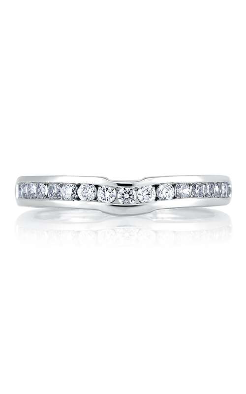 A.JAFFE Classics  18K White Gold Wedding Band MRS228/43