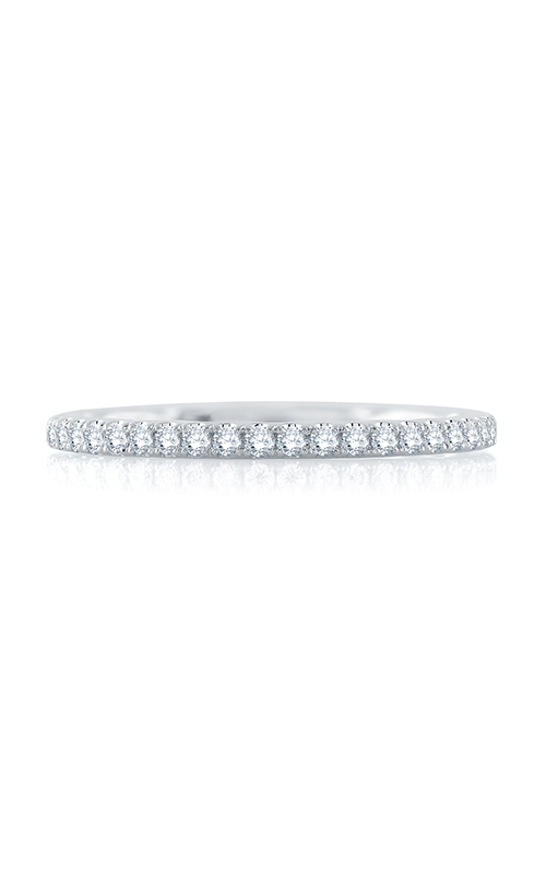 A.JAFFE Classics  18K White Gold Wedding Band MR2029Q/18