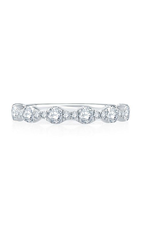 A.JAFFE Seasons of Love  18K White Gold Wedding Band MR2303Q/73
