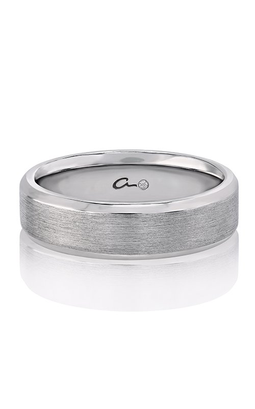 A.JAFFE Plain  18K White Gold Wedding Band BB0201/PL
