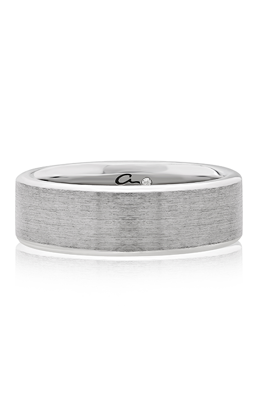 A.JAFFE Plain  18K White Gold Wedding Band BB0198/PL