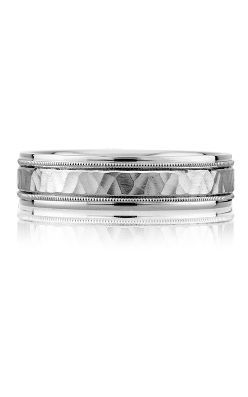 A.JAFFE Two Tone Wedding Band BR4623/PL