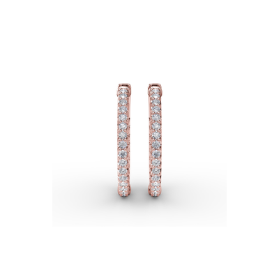 Fana Diamond Fashion Earrings ER4892-18kt-Rose Fana Diamond Fashion Earrings ER4892-18kt-Rose