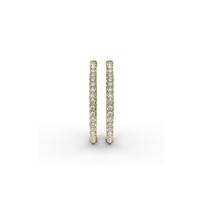 Fana Diamond Fashion Earrings ER4896-18kt-Yellow