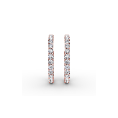 Fana Diamond Fashion Earrings ER4928-18kt-Rose Fana Diamond Fashion Earrings ER4928-18kt-Rose