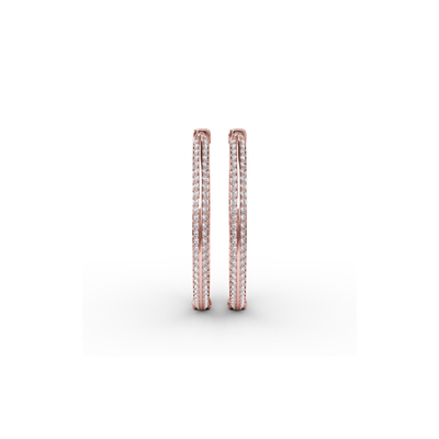 Fana Diamond Fashion Earrings ER4954-18kt-Rose