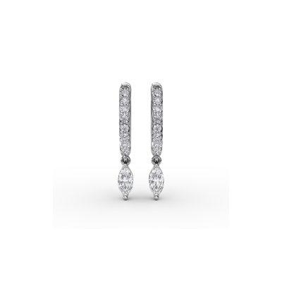 Fana Diamond Fashion Earrings ER5068-18kt-White