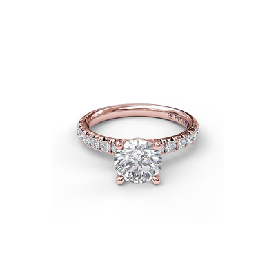Fana Classic Engagement Ring S3030-14kt-Rose