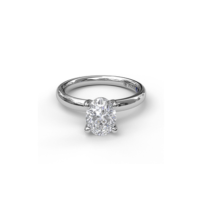 Fana Solitaire Engagement Ring S3050-14kt-White Fana Solitaire Engagement Ring S3050-14kt-White