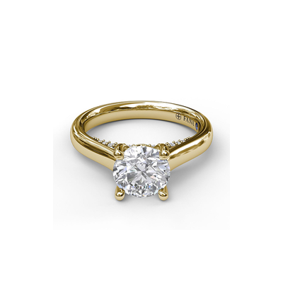 Fana Solitaire Engagement Ring S3404-14kt-Yellow Fana Solitaire Engagement Ring S3404-14kt-Yellow