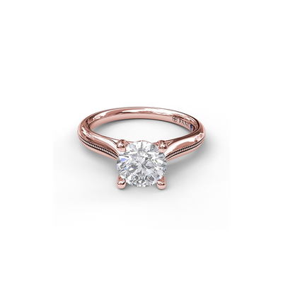 Fana Solitaire Engagement Ring S3048-18kt-Rose