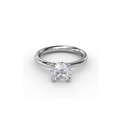Fana Solitaire Engagement Ring S3933-14kt-White Fana Solitaire Engagement Ring S3933-14kt-White