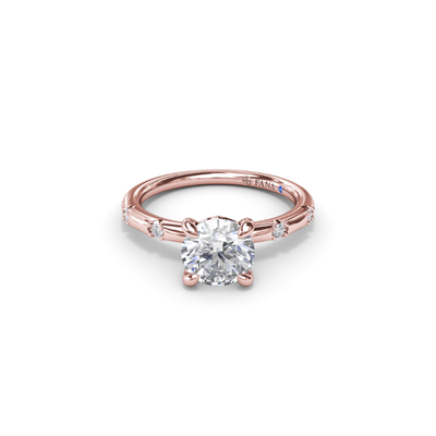 Fana Solitaire Engagement Ring S4086-14kt-Rose