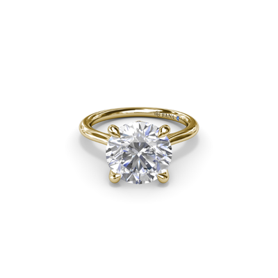 Fana Solitaire Engagement Ring S4065-14kt-Yellow Fana Solitaire Engagement Ring S4065-14kt-Yellow