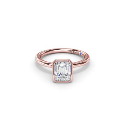 Fana Solitaire Engagement Ring S4067-18kt-Rose Fana Solitaire Engagement Ring S4067-18kt-Rose