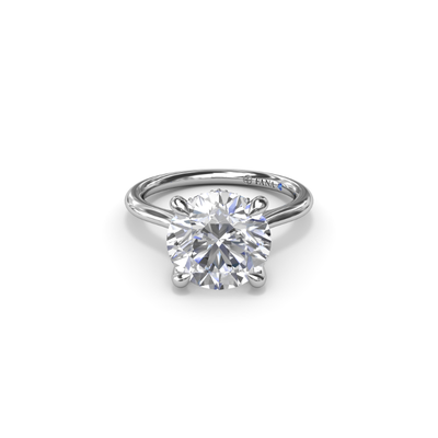 Fana Solitaire Engagement Ring S4093-18kt-White Fana Solitaire Engagement Ring S4093-18kt-White