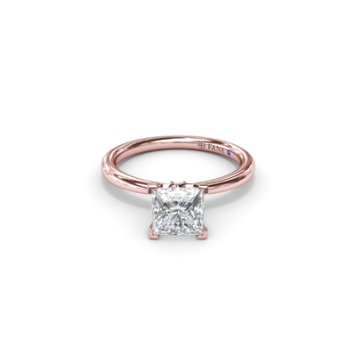 Fana Solitaire Engagement Ring S4197-18kt-Rose Fana Solitaire Engagement Ring S4197-18kt-Rose