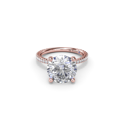Fana Solitaire Engagement Ring S4213-18kt-Rose Fana Solitaire Engagement Ring S4213-18kt-Rose