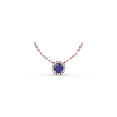 Fana Color Fashion Necklace P7002S-18kt-Rose