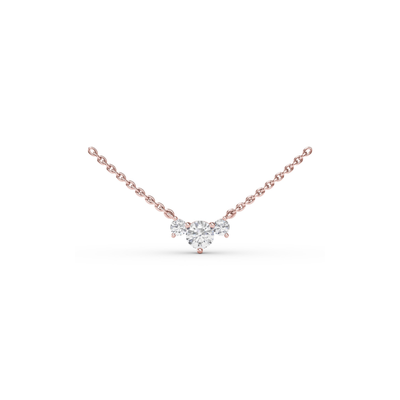 Fana Diamond Fashion Necklace N5135-18kt-Rose
