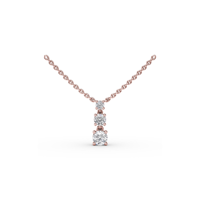 Fana Diamond Fashion Necklace N5137-18kt-Rose Fana Diamond Fashion Necklace N5137-18kt-Rose