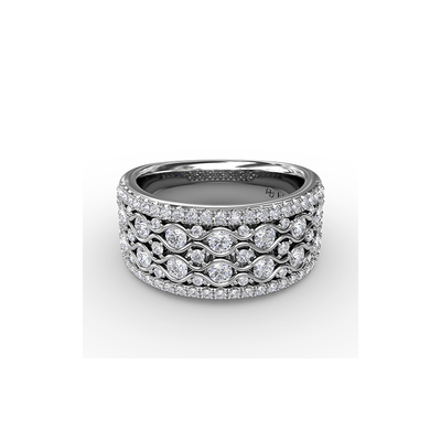Fana Diamond Fashion Ring R2026-Platinum