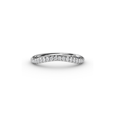 Fana Matching Band Wedding Band W3090-14kt-White