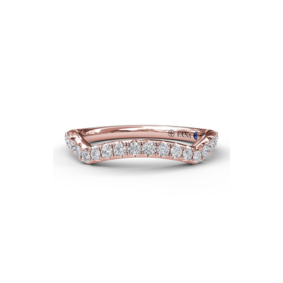 Fana Matching Band Wedding Band W3796-18kt-Rose