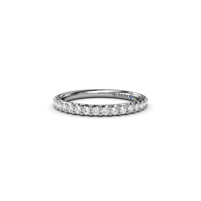 Fana Matching Band Wedding Band W4185-18kt-White