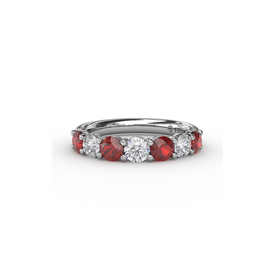 Fana Matching Band Wedding Band W6206R-14kt-White