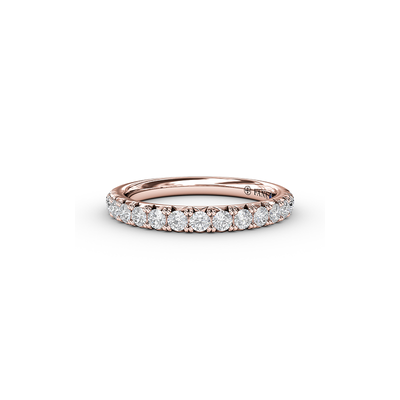 Fana Matching Band Wedding Band W6401-18kt-Rose