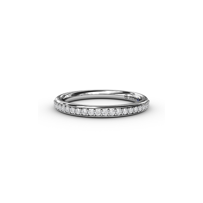 Fana Matching Band Wedding Band W6501-18kt-White